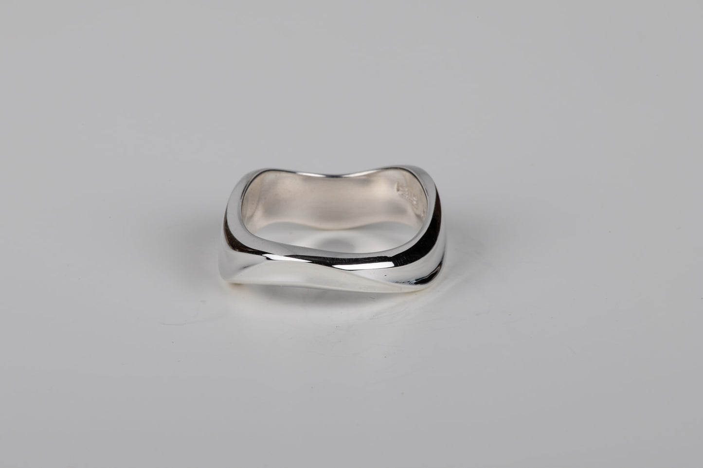 modernist abstract sterling silver rings à la Henry Moore
